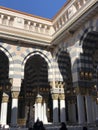 Inside view of el Madina mosque columns in Saudia