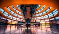 Inside Reichstag dome Royalty Free Stock Photo