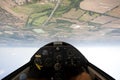 Inside view in a glider Royalty Free Stock Photo