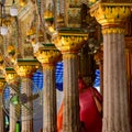 Inside view of Hazrat Nizamuddin Dargah during the day time in Delhi India, Religious Darah of Nizamuddin in Delhi