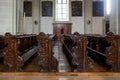 Inside view of Hofkirche St. Leodegar Church in Lucern Switzerland Royalty Free Stock Photo