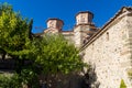 Inside view of Holy Monastery of Varlaam in Meteora, Greece Royalty Free Stock Photo