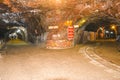Inside view of Khewra Salt mine Royalty Free Stock Photo