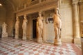 Inside view  at Louvre museum in Paris Royalty Free Stock Photo