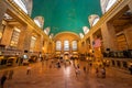 Inside view of the main hall of Grand Central Terminal Station with many peoples in motion. Royalty Free Stock Photo