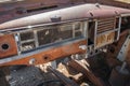 Dashboard, rusted out old truck Royalty Free Stock Photo