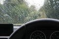 Inside view of a prestige, german manufactured sports car.