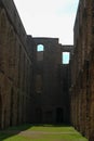 Inside view of ruins of the castle Borgholm on Oland island in Sweden Royalty Free Stock Photo