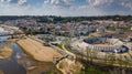 Inside view of Square of bulls in Coruche, Portugal