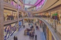 Inside view of the St James Quarter Shopping Center in Edinburgh