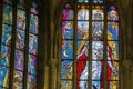 Inside View of the St.Vitus Cathedral in Prague Royalty Free Stock Photo