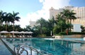 Swimming Pool Inside Hotel in Macau Royalty Free Stock Photo