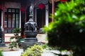 Inside view of temple shanghai Royalty Free Stock Photo