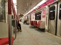 Inside view Toronto subway wagon