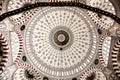 Inside view of Turkish Mosque Dome Royalty Free Stock Photo