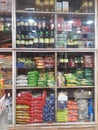 An inside view of a typical Indian grocery store