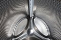 Inside view of the washing machine drum Royalty Free Stock Photo