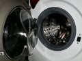 Inside view washing machine drum Royalty Free Stock Photo