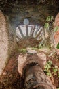 Inside view of a water wheel Royalty Free Stock Photo