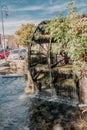 Inside view of a water wheel Royalty Free Stock Photo