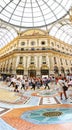 Inside the Vittorio Emanuele II gallery at Milan city Italy - the most famous european destination with fashionable shops