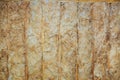 Inside wall insulation in wooden house, building under construction Royalty Free Stock Photo