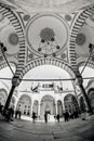 Inside the walls of a traditional Turkish Mosque