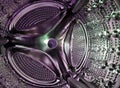 Inside of a washing machine drum Royalty Free Stock Photo