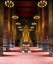 Inside Wat Makutkasatriyaram, a buddhist temple of Bangkok