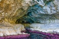 The White Grotto of the island of Capri, Italy. Royalty Free Stock Photo