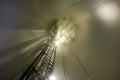 Inside the wind turbines. Royalty Free Stock Photo