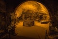 Inside wine cellar in Montepulciano, Tuscany, Italy Royalty Free Stock Photo