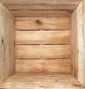 Inside a wooden box Royalty Free Stock Photo