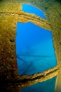 Inside wreck Hilma Bonaire