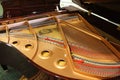 The inside of a Yamaha Grand Piano Royalty Free Stock Photo
