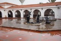 Inside yard of Ralli museum for classical art,Caesarea,Israel.