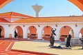 Inside yard of Ralli museum for classical art, Caesarea, Israel Royalty Free Stock Photo