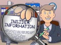 Insider Information through Lens. Doodle Style.