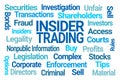 Insider Trading Word Cloud Royalty Free Stock Photo