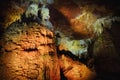 Insides of Kumistavi cave, known as Prometheus cave, one of Georgia`s natural wonders