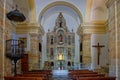 Insides of the small church of monastery Carmelitas Descalzas de San Jose