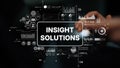 Insight Solutions for Data Analysis and Business Growth with Modern Technology and Analytics Graphics. Asymptotic smart Royalty Free Stock Photo
