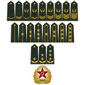 Insignia Army of China Royalty Free Stock Photo