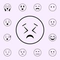 insistence icon. Emoji icons universal set for web and mobile Royalty Free Stock Photo