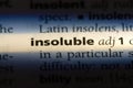 insoluble