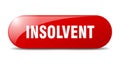 insolvent button. insolvent sign. key. push button.