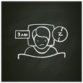 Insomnia chalk icon