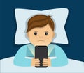 Insomnia and dependence Royalty Free Stock Photo