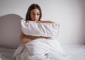 Insomnia depressed woman Royalty Free Stock Photo