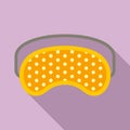 Insomnia sleeping mask icon, flat style